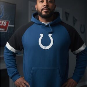 Colts Blue and Black Hoodie for Men